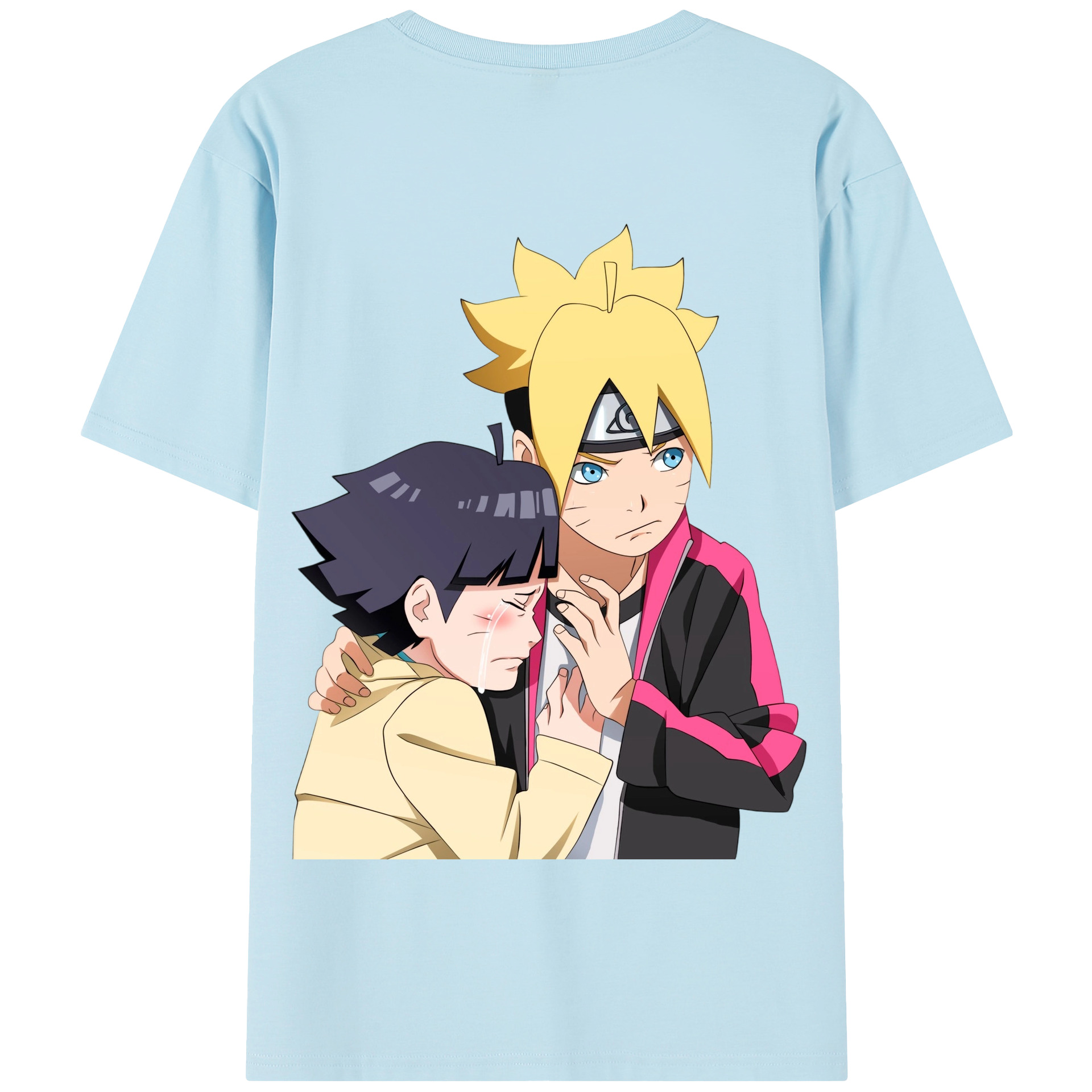 （画像用） NARUTO -ナルト- うずまき ボルト Uzumaki Boruto 綿100％半袖Tシャツ（背面プリント）